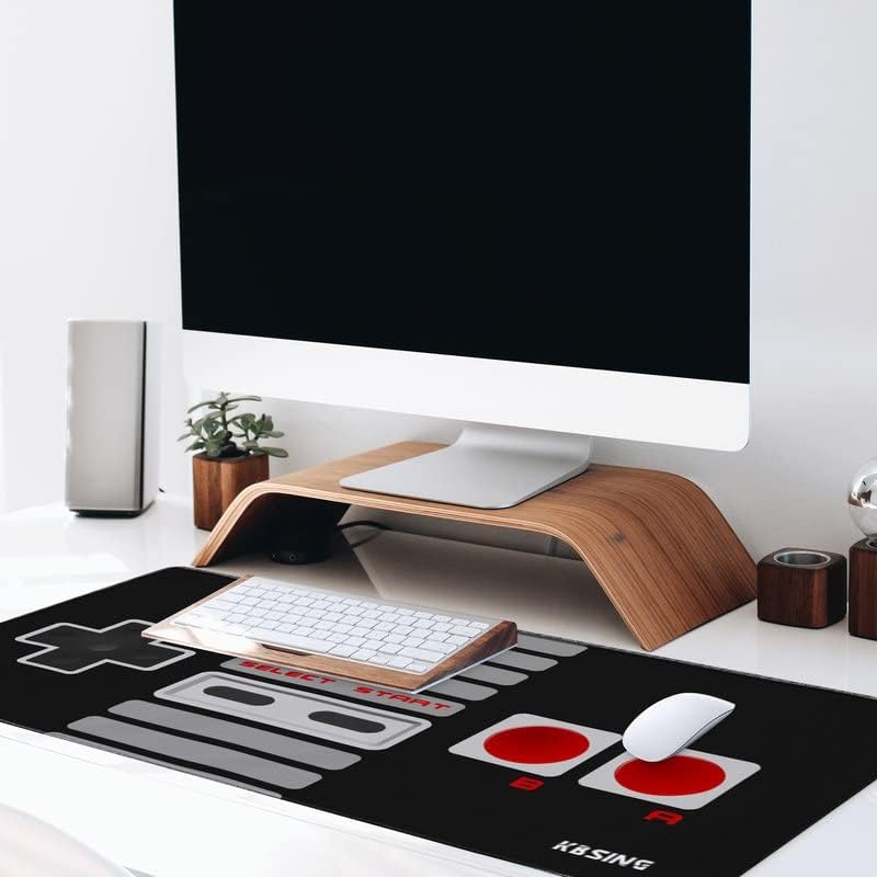 KBSING Gaming-Mauspad, erweitertes XXL, grosses PC-Laptop-Mauspad mit genähten Kanten, riesige Schre