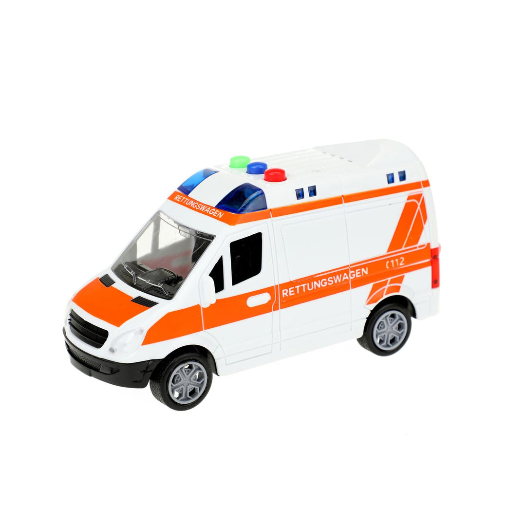 Deutsche Ambulanzreibung mit Licht und Ton