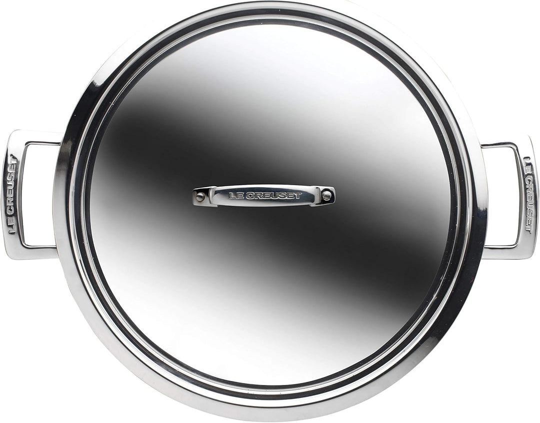 Le Creuset Gourmet-Profitopf aus 3-ply Edelstahl mit Deckel, Ø 30 cm,Für alle Herdarten inkl. Indukt