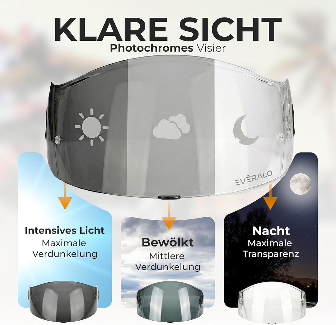 kompatibel mit Visier Xlite X803 - X802 - X802r - X802rr - X702 - X661 - X603 - Xsf 02 (Photocromisc