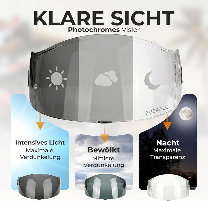 kompatibel mit Visier Xlite X803 - X802 - X802r - X802rr - X702 - X661 - X603 - Xsf 02 (Photocromisc
