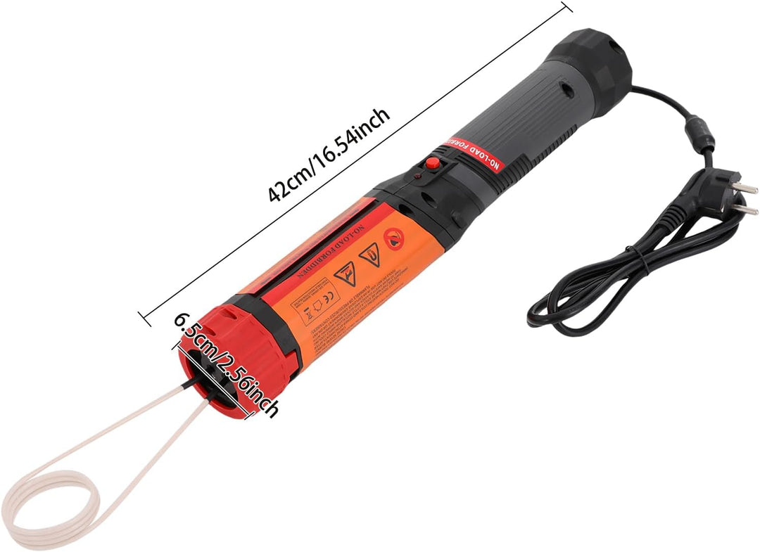 Induktionsheizgerät mit 8 Starren Spulen, 2 Flexiblen Spulen,Drehbar-Kopf 1100W kfz Induktionsheizer