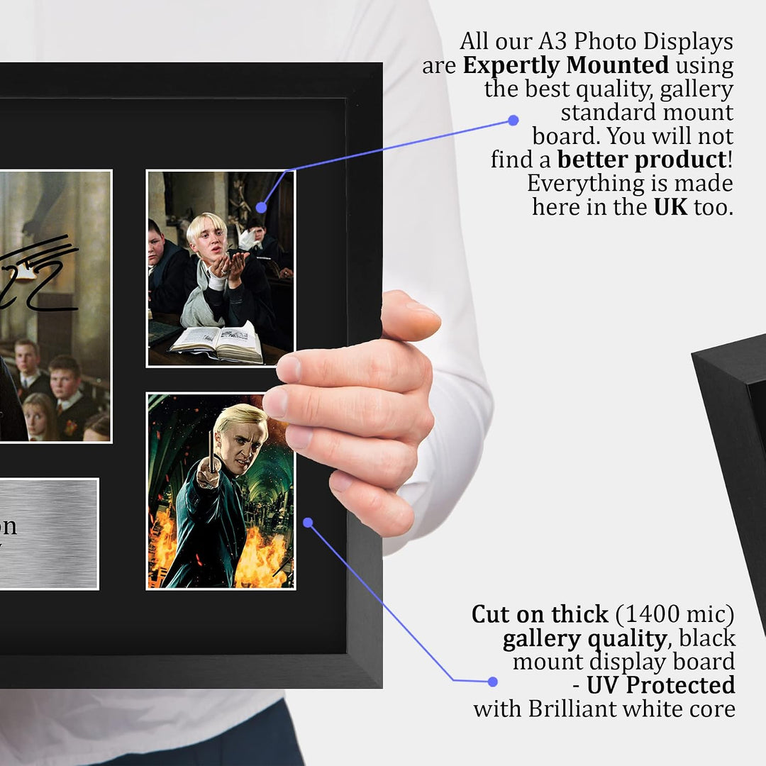 HWC Trading FR A3 Tom Felton Harry Potter Draco Malfoy Geschenke Gedruckt, Signiert Autogramm Bild D