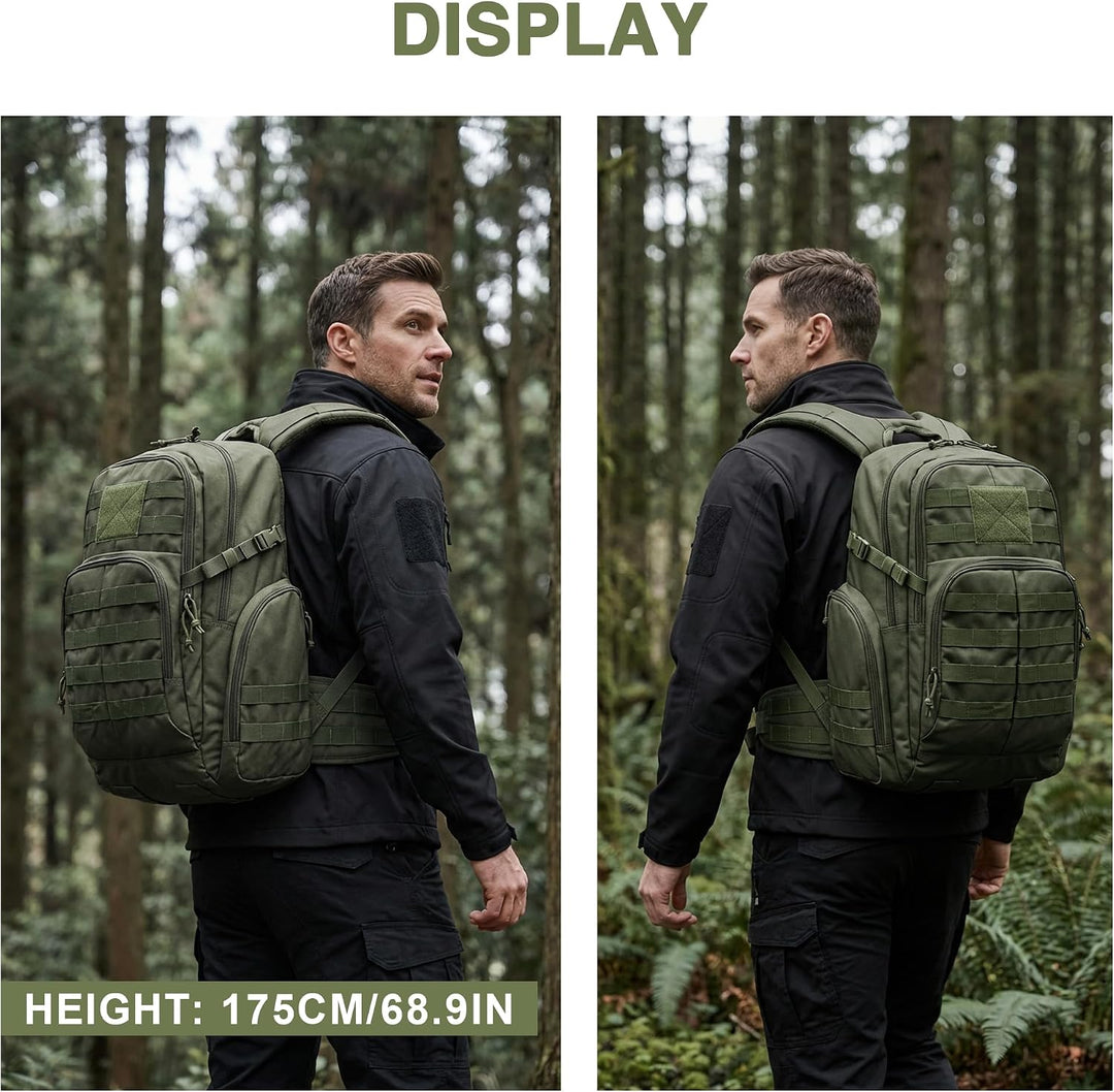 Mardingtop 25L/40L Taktischer Rucksack Herren Wanderrucksack mit MOLLE-System Militär Rucksack, Tact
