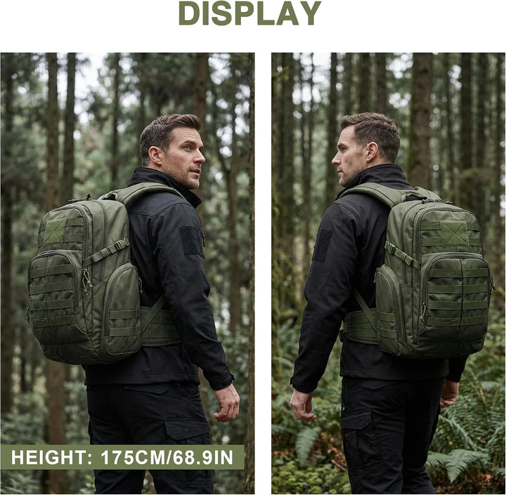 Mardingtop 25L/40L Taktischer Rucksack Herren Wanderrucksack mit MOLLE-System Militär Rucksack, Tact