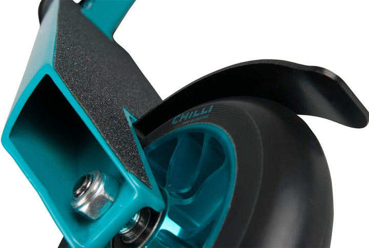 Chilli Pro Scooter Reaper Stunt-Scooter H=84cm Park Trick Tret Roller 110mm + F26 Sticker Ice Teal +