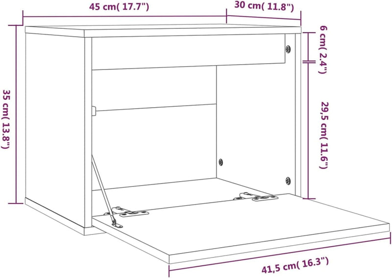 Gecheer Wandschrank Hängeschrank Schrank Wandregal Bücherregal Badschrank Schrank Aktenschrank Obers