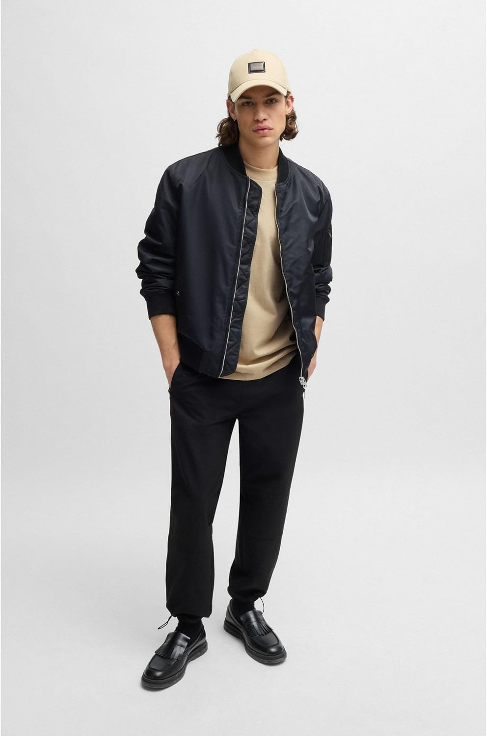 HUGO Herren Dapolino Relaxed-Fit T-Shirt aus Baumwolle mit Logo-Print XXL Beige281, XXL Beige281