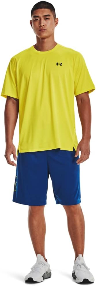 Under Armour Herren Tech Graphic Shorts Blue Mirage XS, Blue Mirage XS