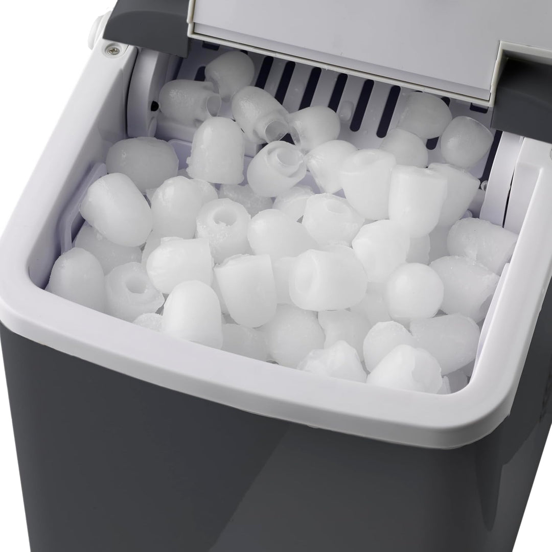 Trebs 99363 Eiswürfelbereiter - Eiswürfelmaschine - 12kg Eiswürfel in 24 Stunden - 2 L Wassertank -