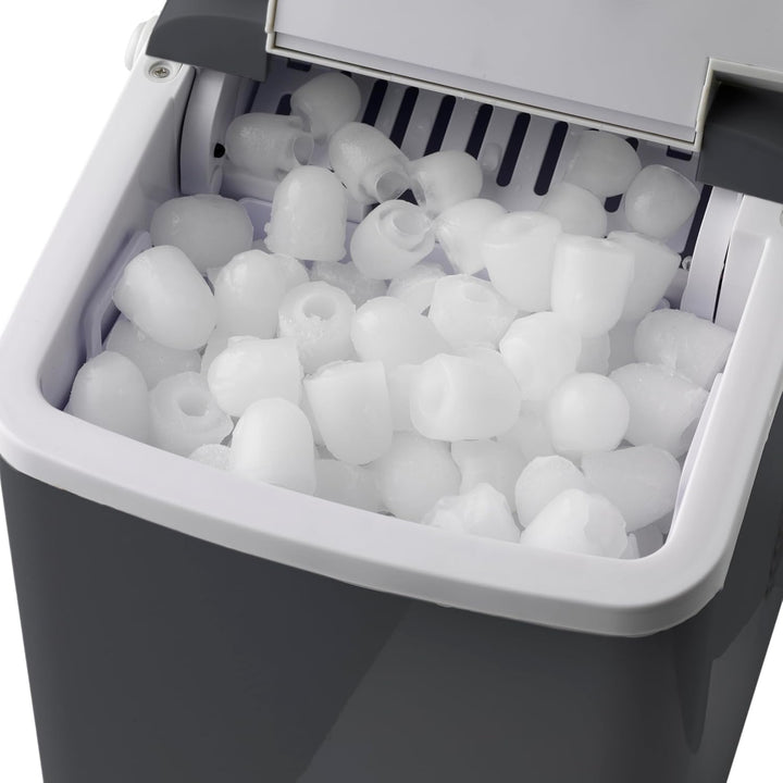 Trebs 99363 Eiswürfelbereiter - Eiswürfelmaschine - 12kg Eiswürfel in 24 Stunden - 2 L Wassertank -