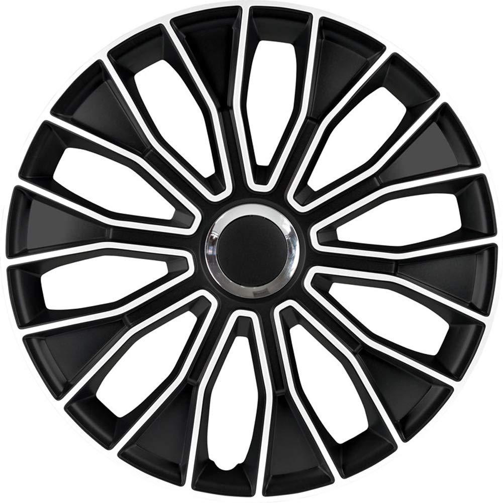 AUTO-STYLE Satz Radzierblenden Voltec Pro 13-Zoll Schwarz/Weiss 13-inch, 13-inch