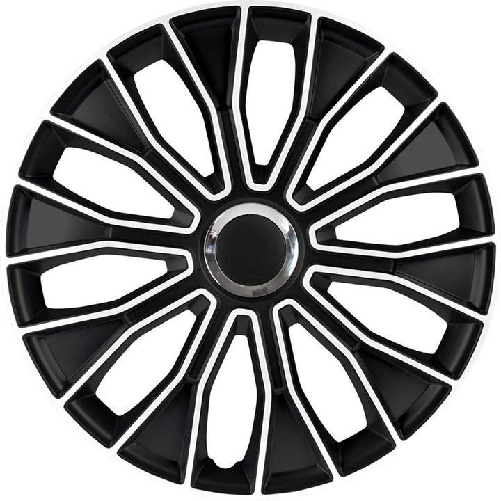 AUTO-STYLE Satz Radzierblenden Voltec Pro 13-Zoll Schwarz/Weiss 13-inch, 13-inch