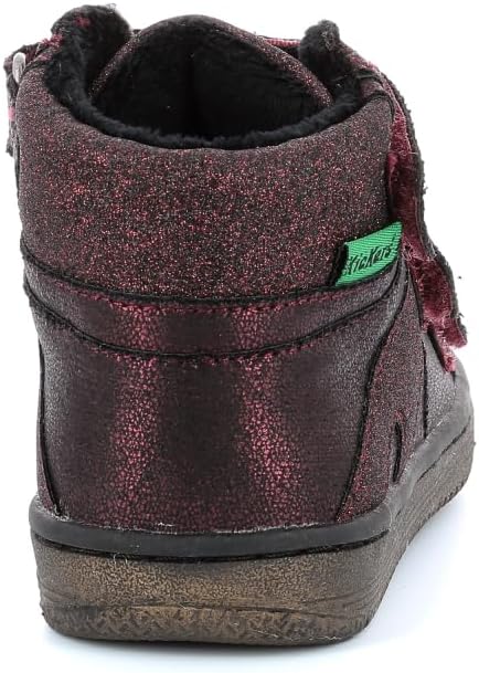 Kickers Unisex Kinder Lohan Sneaker 33 EU Bordeaux Brillant, 33 EU Bordeaux Brillant