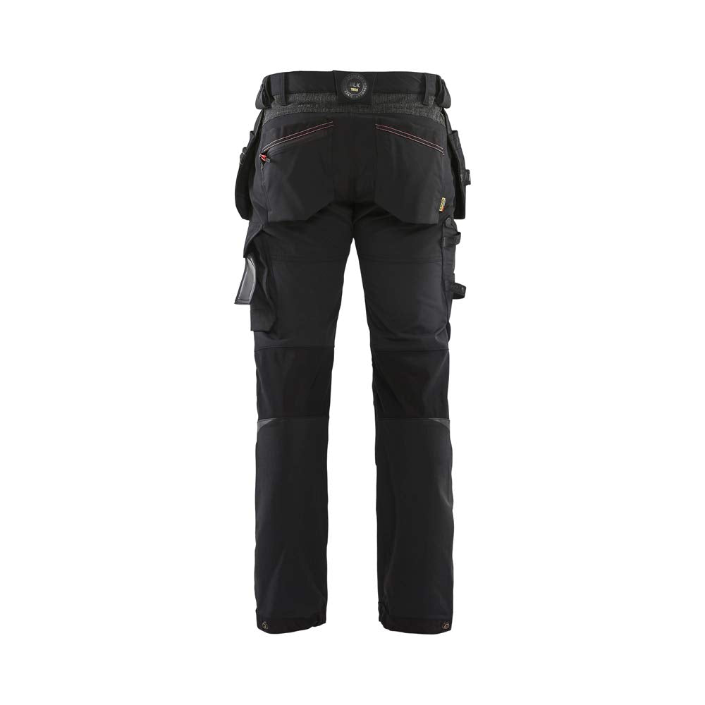 Blaklader 152216459956C56 4-Wege Stretch Handwerker Arbeitshose, Schwarz/Rot, Grösse C56