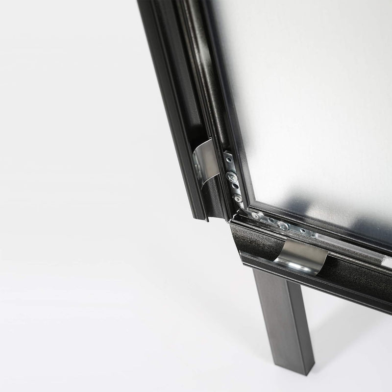 DISPLAY SALES Kundenstopper DIN A1 | Gehweg Aufsteller mit 32mm Profil in schwarz | Preisschilder Au