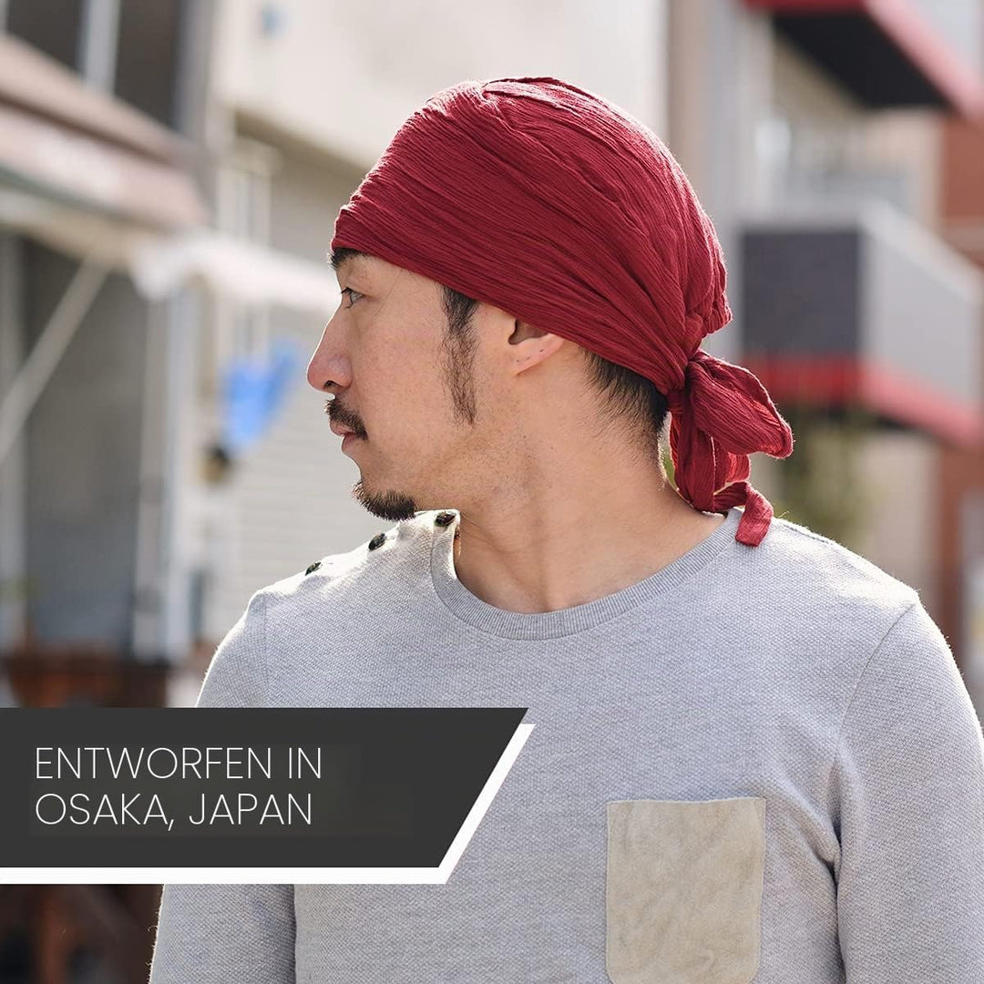 CHARM Raffen Turban Bandana Mütze Kopf Schal Alle Jahnreszeit Boho Schick Pirat Senfgelb, Senfgelb