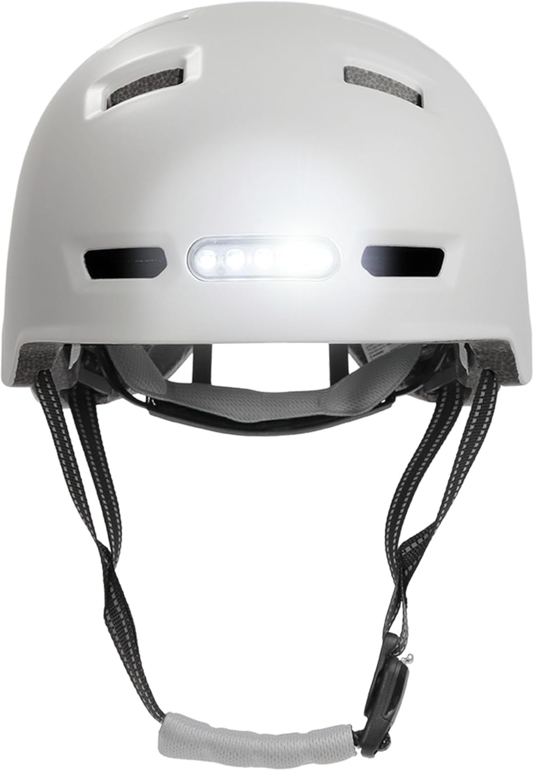 Crazy Safety Vertigo Matt Schwarz Fahrradhelm mit Vorder- und Rücklicht USB | Skater-Helm für Roller
