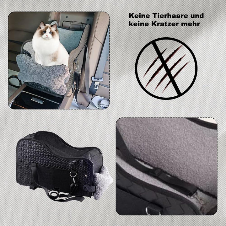Outdoor Hundesitz Mittelkonsole Auto für Kleine Hunde, Klappbare Autositze für kleine Katzen und Hun