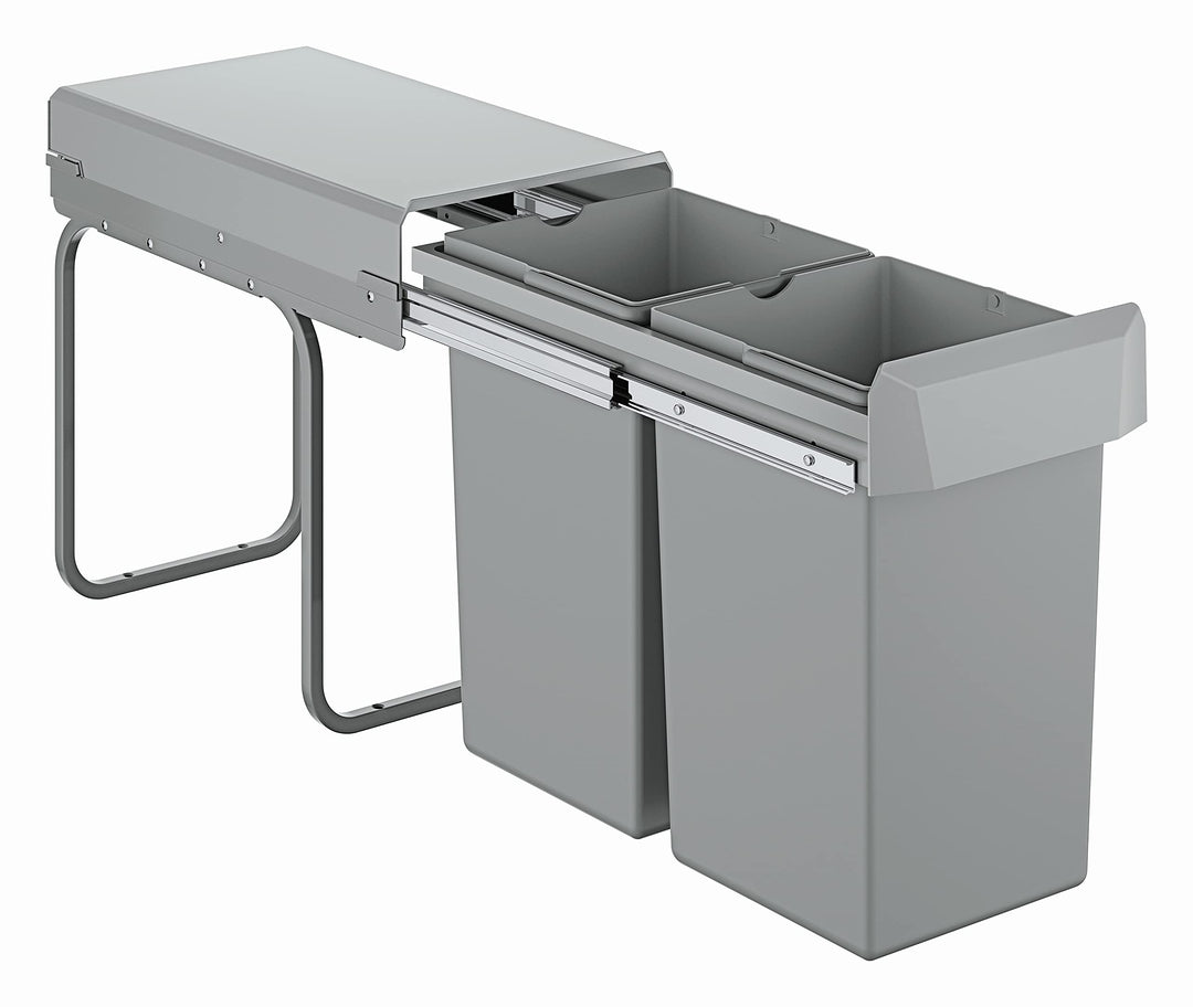 GROHE Blue Accessoires | Mülltrennsystem - Trennung 2-fach, 2 x 15 l | grau | 40855000 Trennung 2-fa