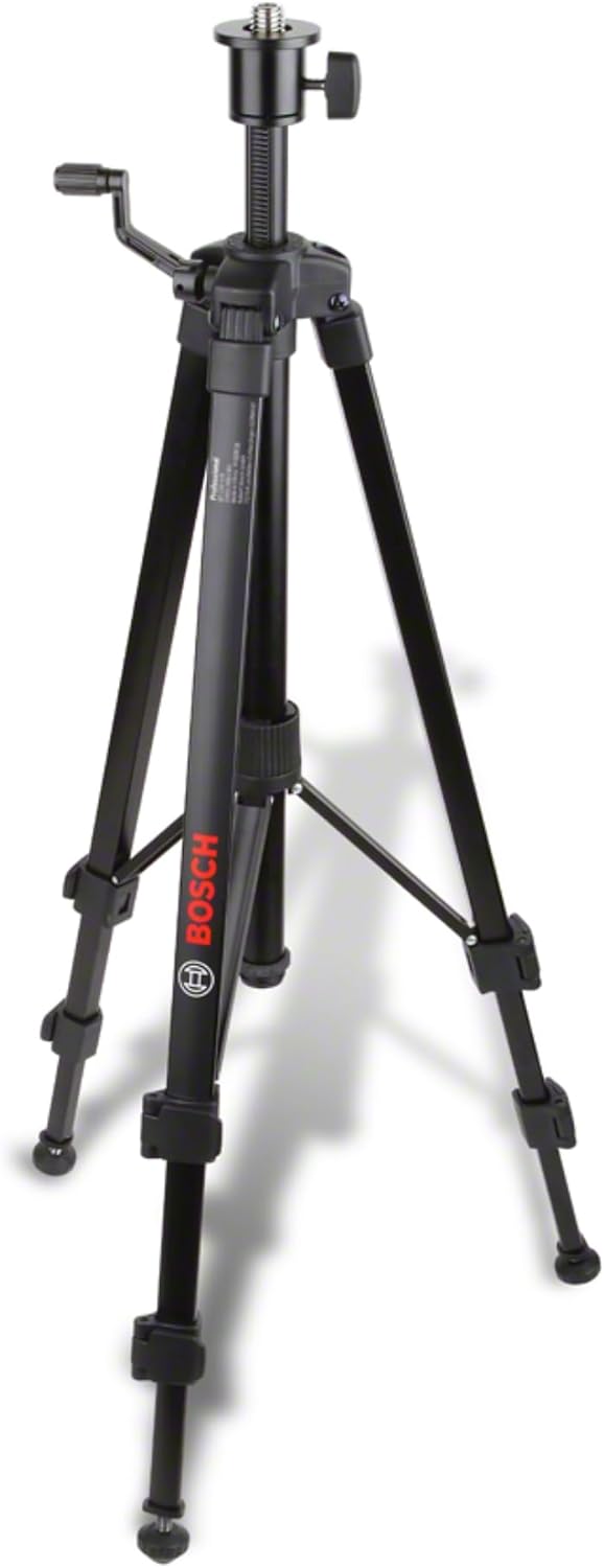 Bosch Professional 0601096B00 Stativ für Laser und Nivellier BT 150 (Höhe: 55 - 157 cm, Gewinde: 1/4