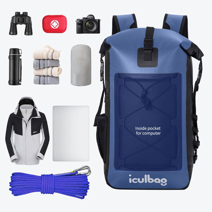 Wasserfester Rucksack 30L/40l wasserdichte Taschen FüR Boote Strand Gadget BootszubehöR Dry Bag Wass