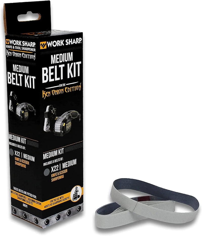 WORK SHARP® - Ken Onion Edition Belt Kit X22 Coarse - Premium Schärfband mit Körnung P500-5 er Geweb