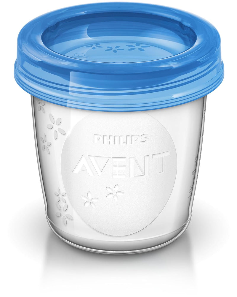 Philips Avent Elektrische Milchpumpe, Geschenkset & Avent Aufbewahrungssystem für Muttermilch, Beche