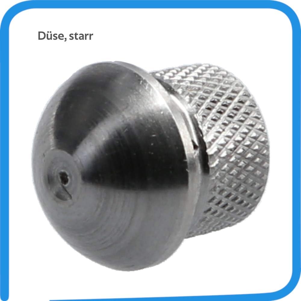 McFilter I Rohrreinigungsdüse für Hochdruckreiniger, starr (3+1 x 0,8 mm - 050) + rotierend (3 x 0,8
