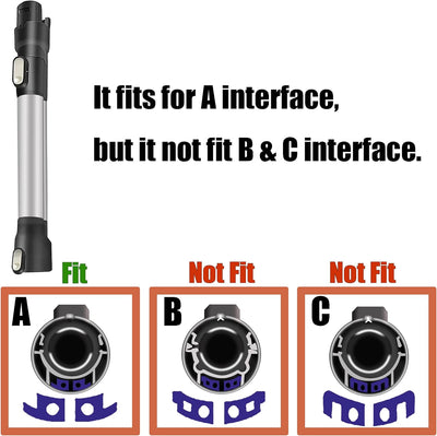 Italdos Teleskop-Verlängerungsrohr aus Aluminium für Dyson DC45 DC58 DC62 DC61 V6 Trigger Verlängeru
