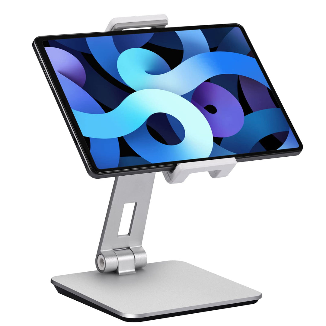 SHUOSUO Tablet Ständer Verstellbar &amp; Faltbar, Schwerer Aluminium Tablet Halterung Halter Tisch, komp