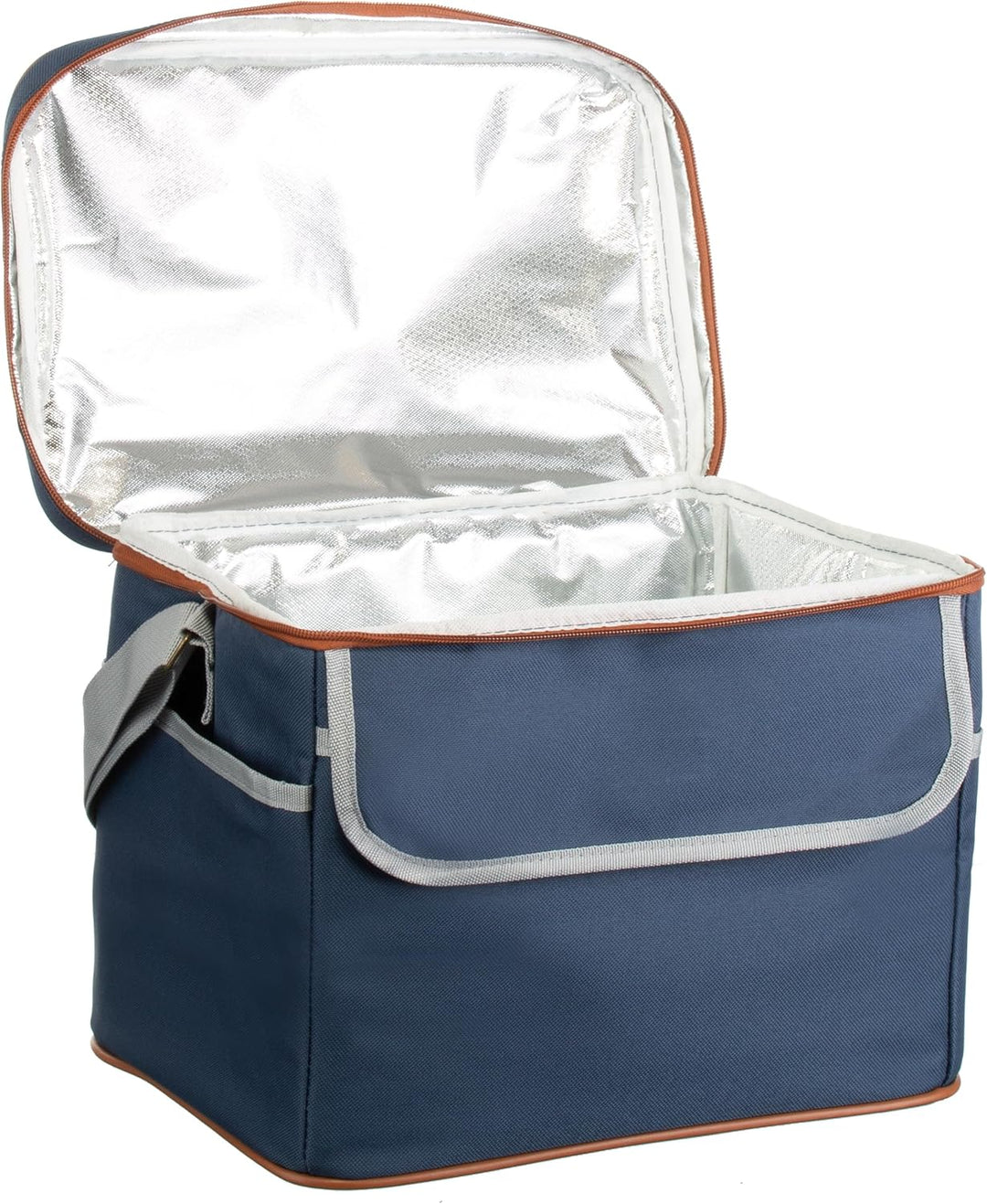 Brandsseller Kühltasche 19 Liter ca. 35 cm x 23 cm x 24 cm Faltbare Kühlbox Thermo-Shopper Strandtas