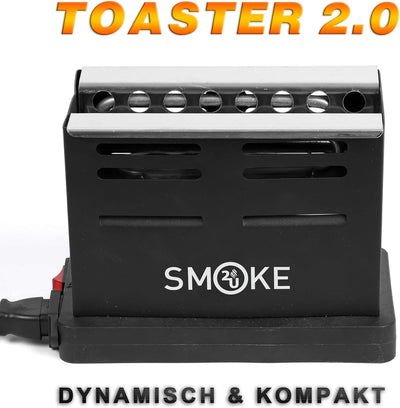 Smoke2u Toaster 2.0 | 800W Elektrischer Kohleanzünder Kohle Grill Kohlen Ofen mit Dreiseitiges-Hitze