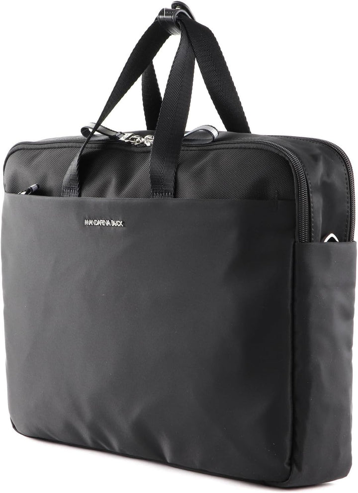 Mandarina Duck Herren Knie Schulranzen, Schwarz