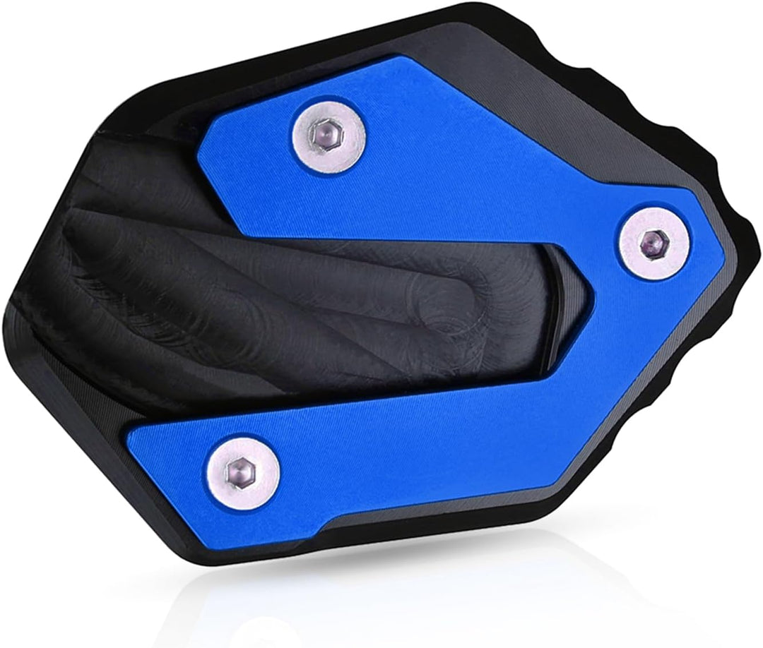 Side Stand Enlarge, Kickstand Extension Pad Side Stand Enlarger für MT-09 2013-2021 (Blau), Blau