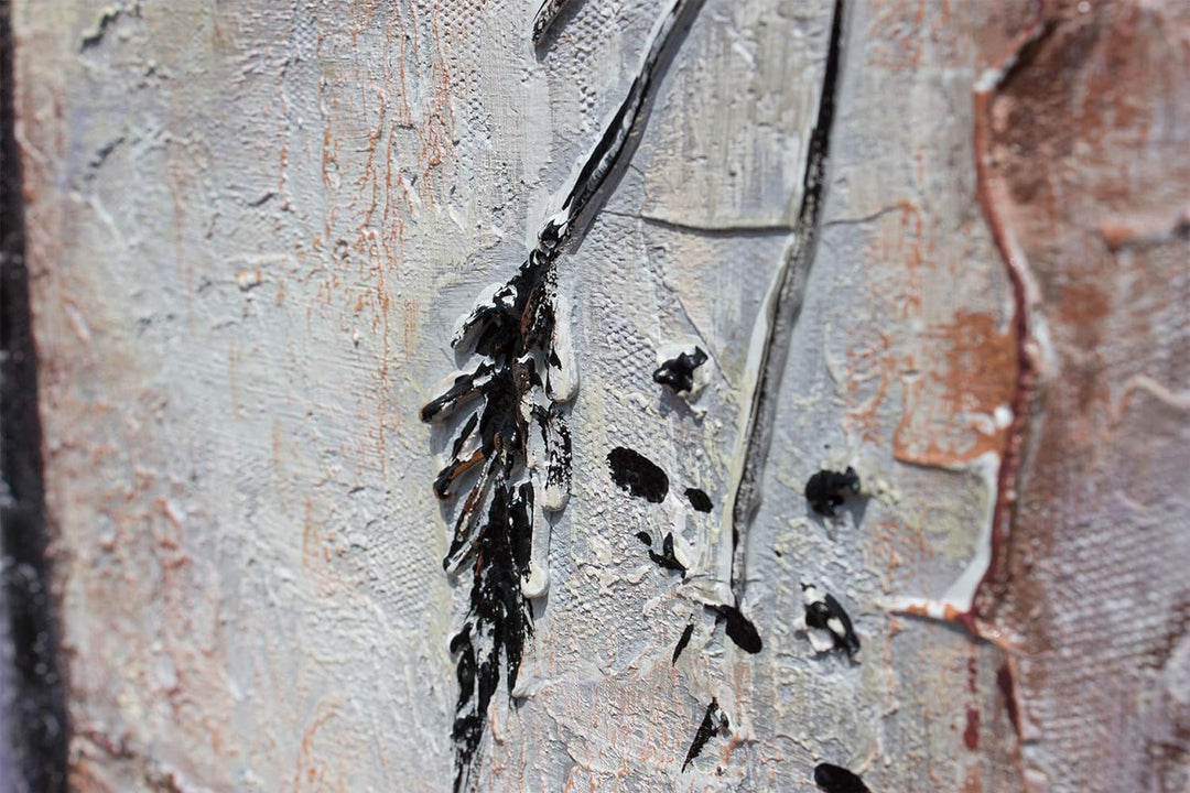 YS-Art Abstrakt Acryl Gemälde auf Leinwand Harmonie handgemalt Wandbilder Wohnzimmer modern Wohndeko