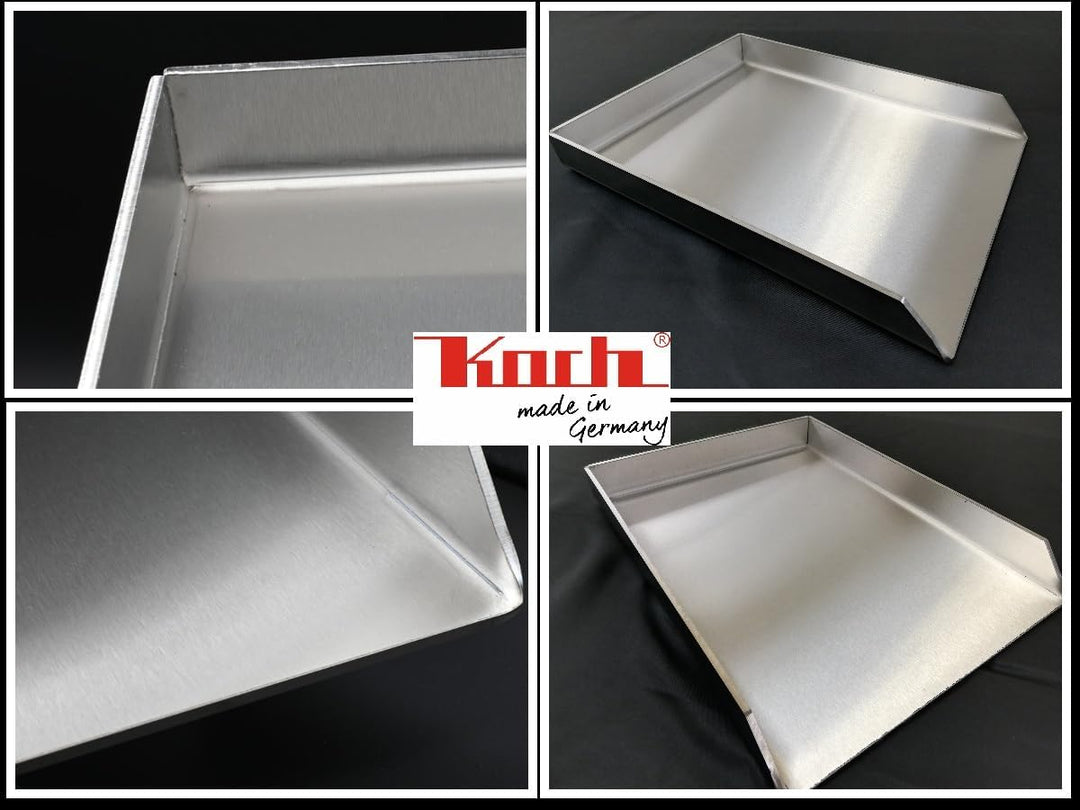 KOCH #37 PLANCHA 36 x 27 x 4cm Höhe 40mm - Grillpfanne Grillplatte Burger- Steakplatte made in Germa