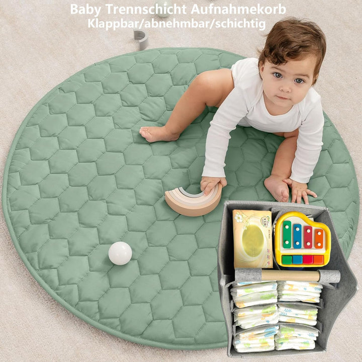 Baby Windel Caddy Organizer Korb tragbar Storage Bin gross Kindergarten Tasche mit Wechselbaren Fäch
