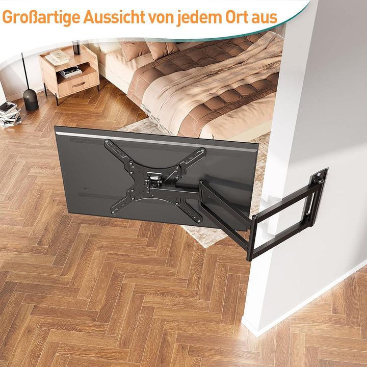 ELIVED Lang Arm TV Wandhalterung für die meisten 26-65 Zoll Fernseher, Eck TV Halterung Ausziehbar 9