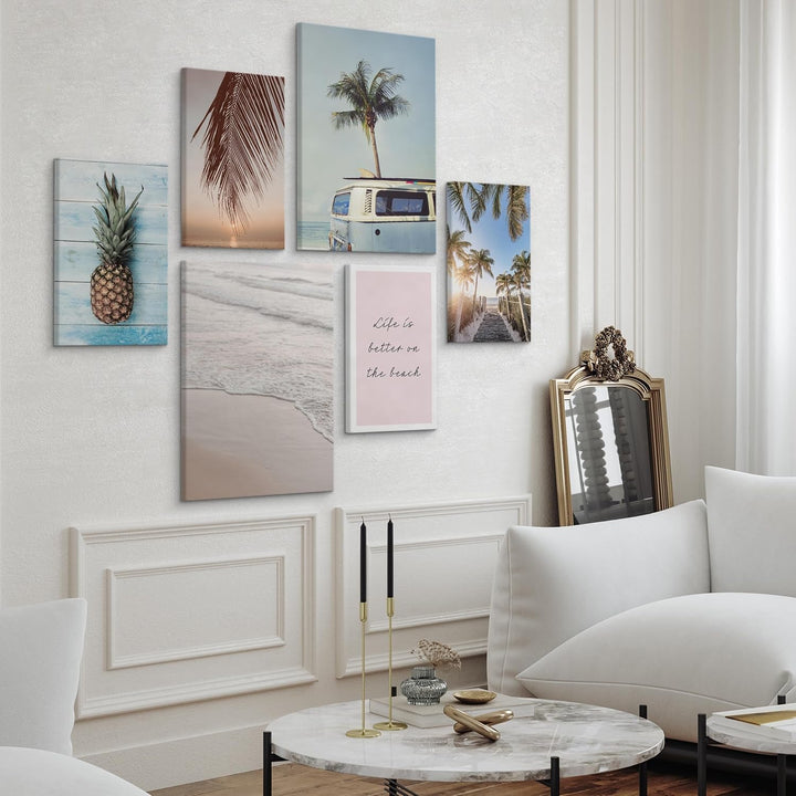 Muralo - Wandbilder Set - Leinwand Bilder Set Aufhängefertig - Bilder für Wohnzimmer Schlafzimmer -