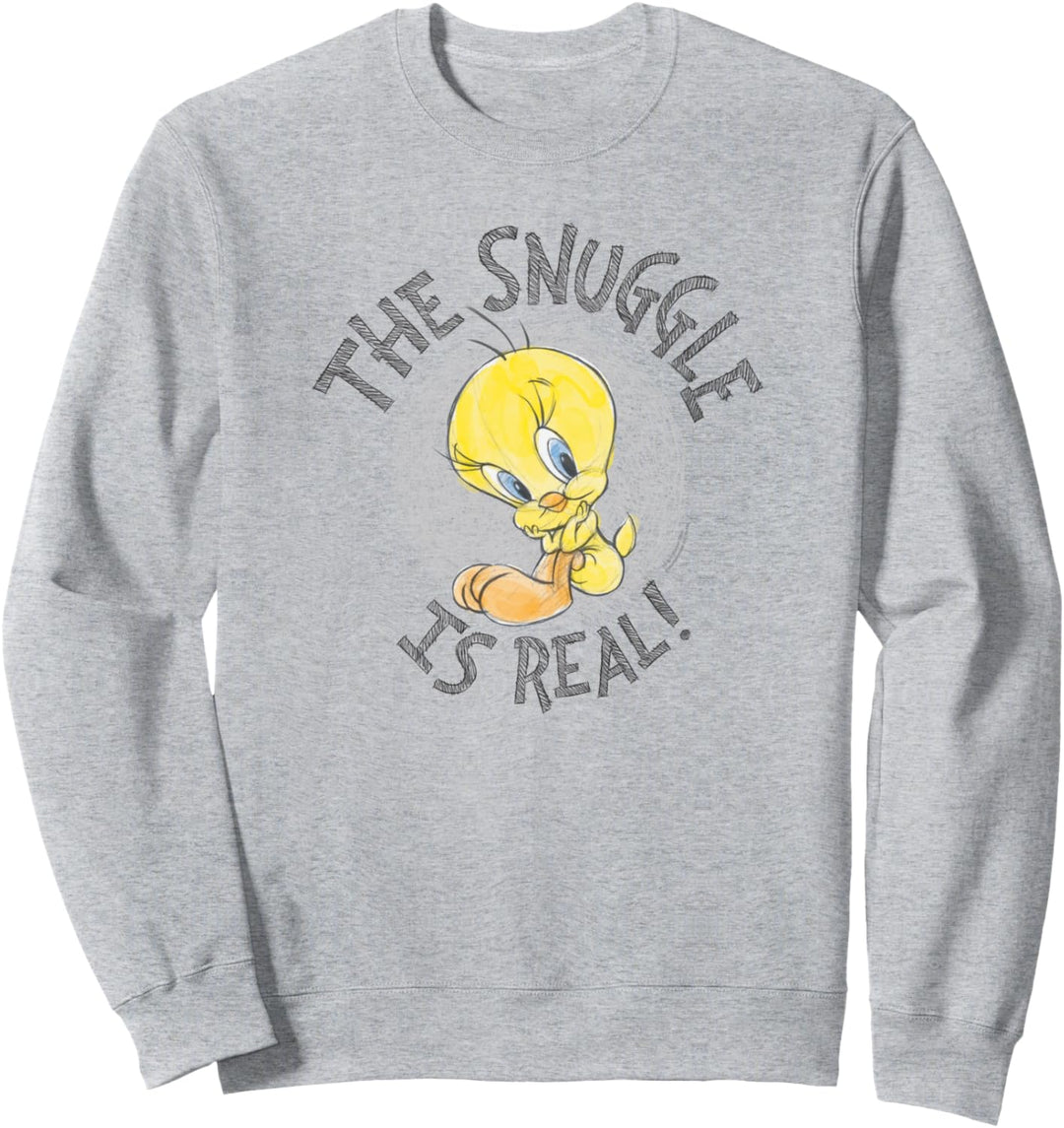 Looney Tunes Tweety Snuggle is Real Sweatshirt