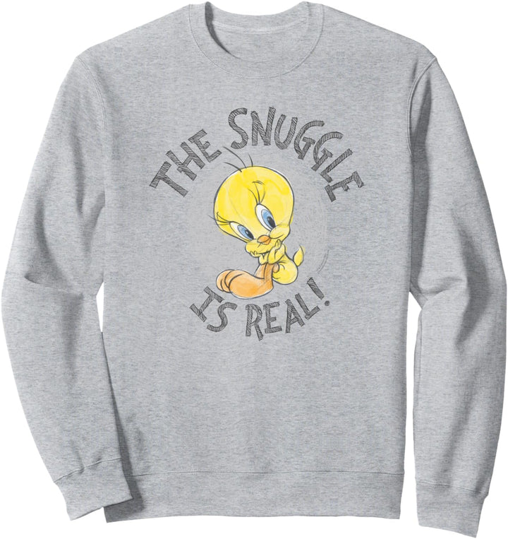 Looney Tunes Tweety Snuggle is Real Sweatshirt