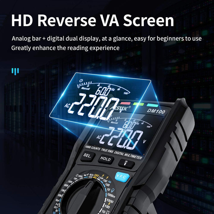 Digital Multimeter Spannungsprüfer AC DC Strommessgerät Stromzähler MESTEK Spannung Tester NCV VFC A