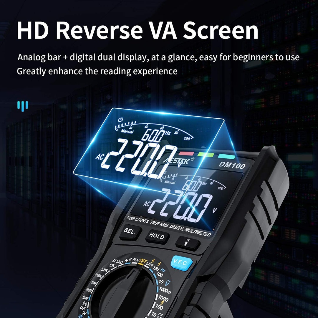 Digital Multimeter Spannungsprüfer AC DC Strommessgerät Stromzähler MESTEK Spannung Tester NCV VFC A