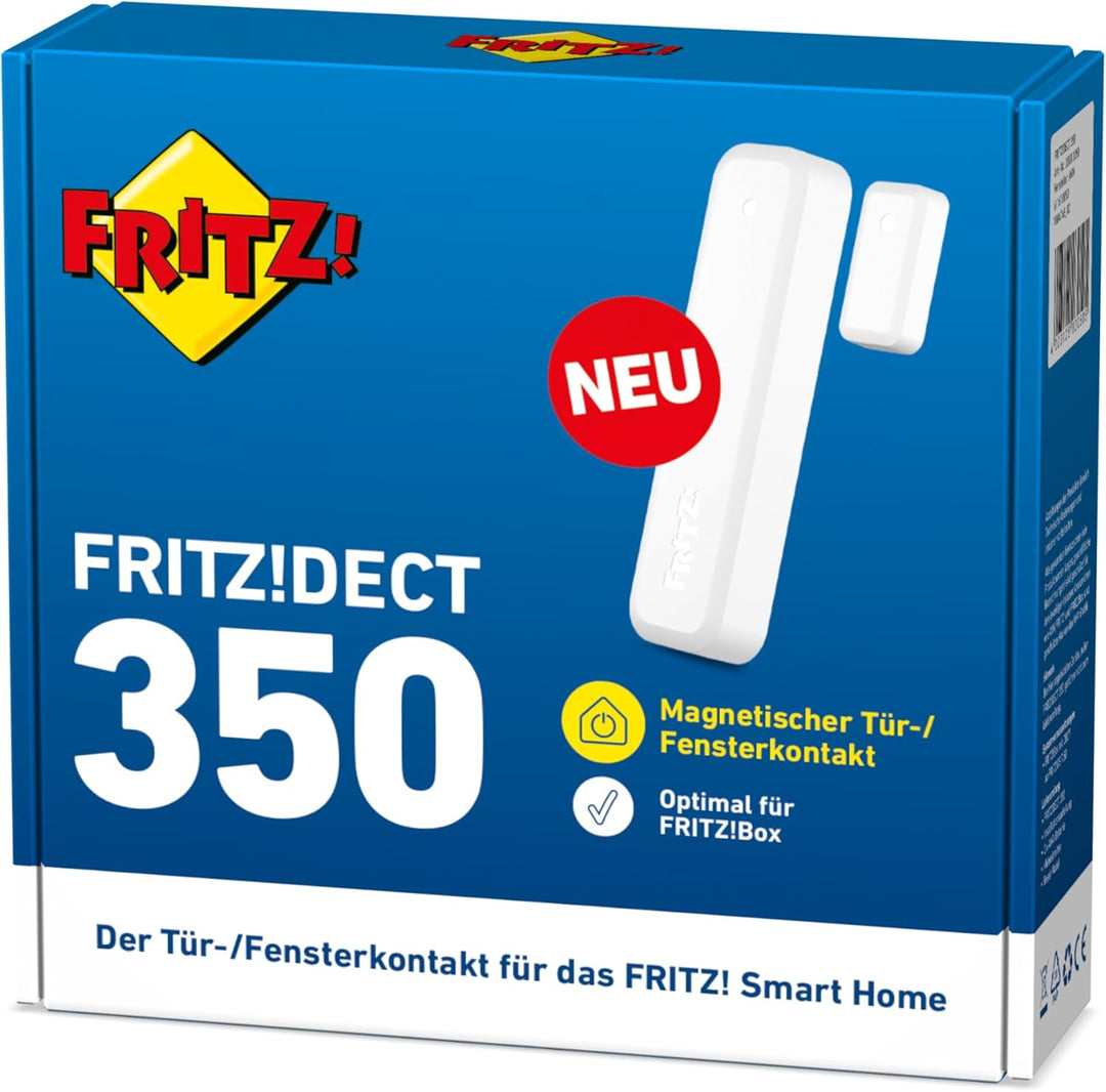 AVM FRITZ!DECT 350 - Der Tür-/Fensterkontakt für das FRITZ! Smart Home - Effizient Heizkosten sparen