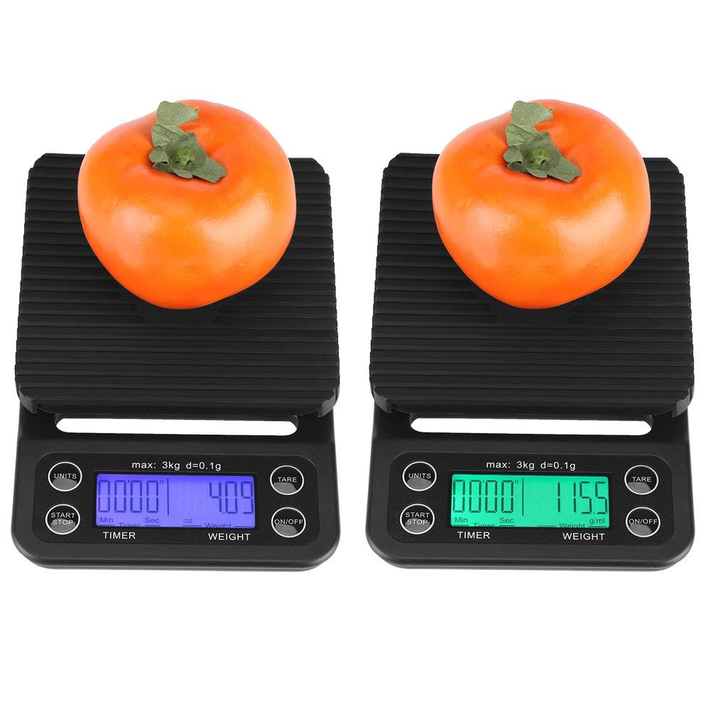 Fdit 3 kg/0,01 ° Elektronische LCD Digital Küche Lebensmittel Massstab Drip Kaffee Gewicht mit Timer