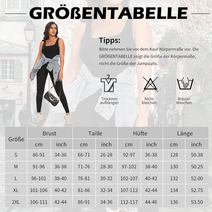 SHAPERIN Damen Jumpsuit Yoga Ärmellos/Langarm Trainingsanzüge Hohe Taille Sportkleidung Damen Set Bo