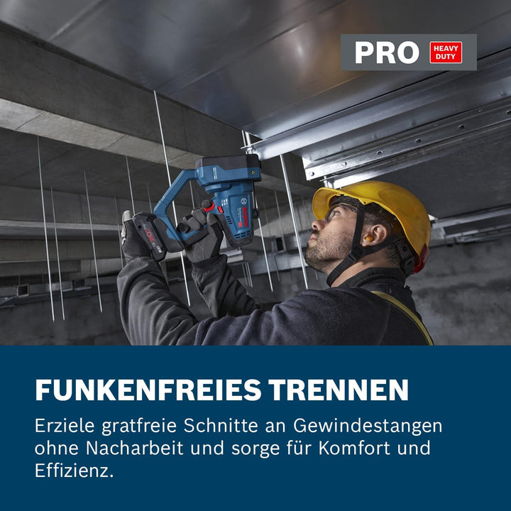 Bosch Professional 18V System Akku-Gewindestangenschneider GGC 18V-12 (schneidet bis M12 aus Stahl u