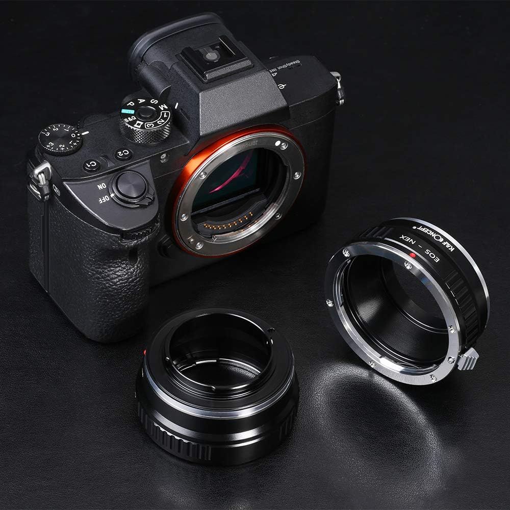 K&F Concept EOS-NEX Adapter Objektivadapter für Canon EOS an Sony Adapter Ring (Keine elektronische