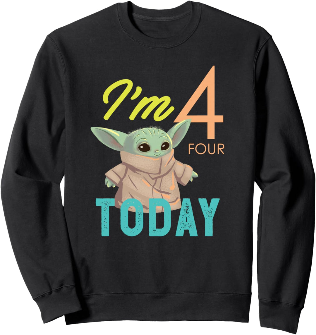 Star Wars The Mandalorian The Child Kids 4th Birthday Sweatshirt